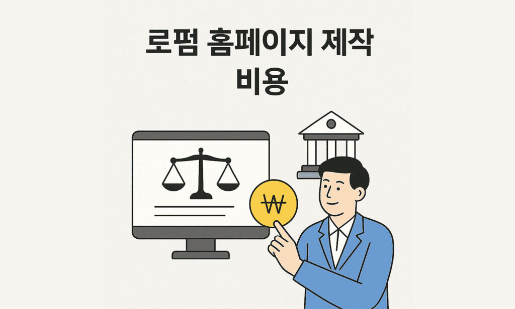 로펌 홈페이지 제작 비용