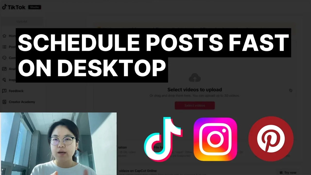 Guide to Efficient Posting: How to Schedule Pinterest, Instagram, and TikTok Posts from Your Desktop