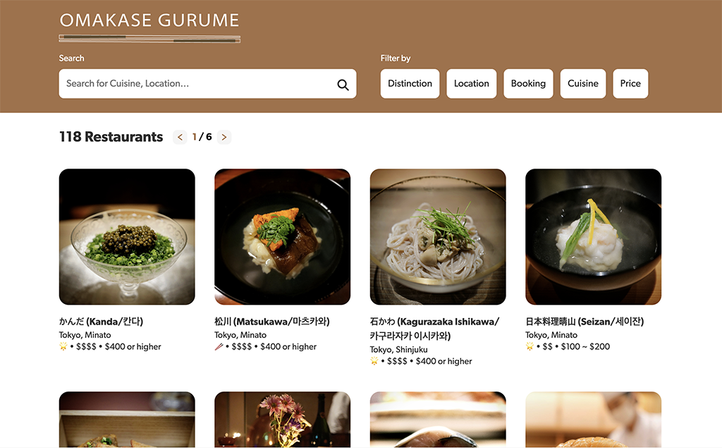 omakase gurume Japanese culinary content